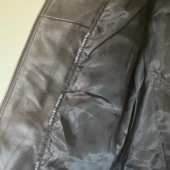 Wilsons Leather Black Leather Jacket - Picture 4 of 7